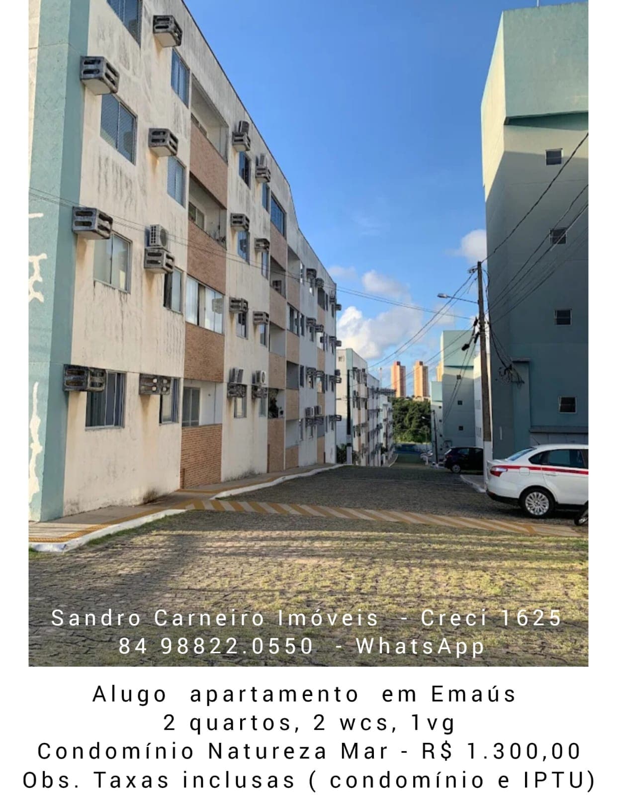 Alugo Apartamento no Conmínio Natureza Mar, com 2 quartos em Emaús - Parnamirim - RN